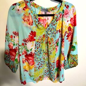 Bright Floral Blouse